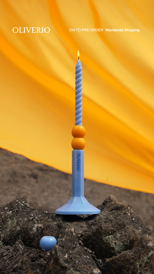 Candleholder - Light Blue